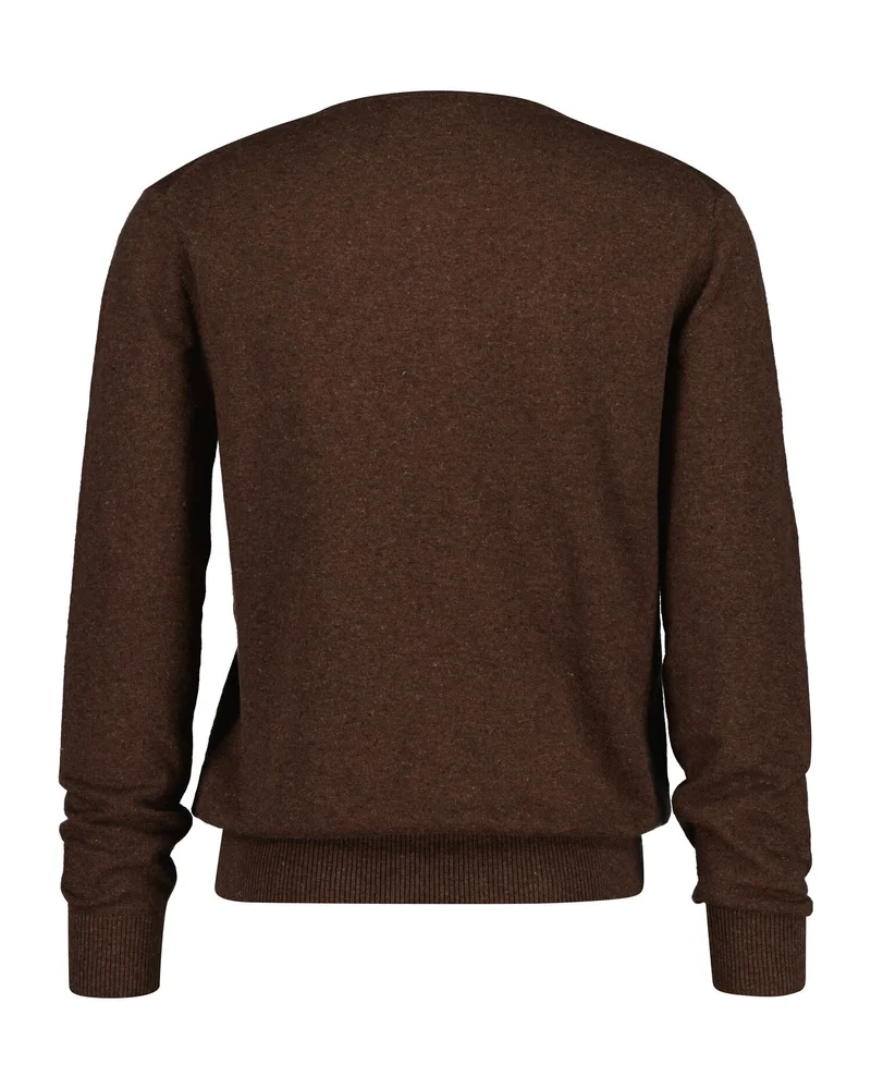 غانت قطن كتان بياقة مستديرة